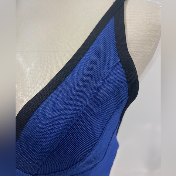 Herve Leger Blue Dress - Picture 4 of 6